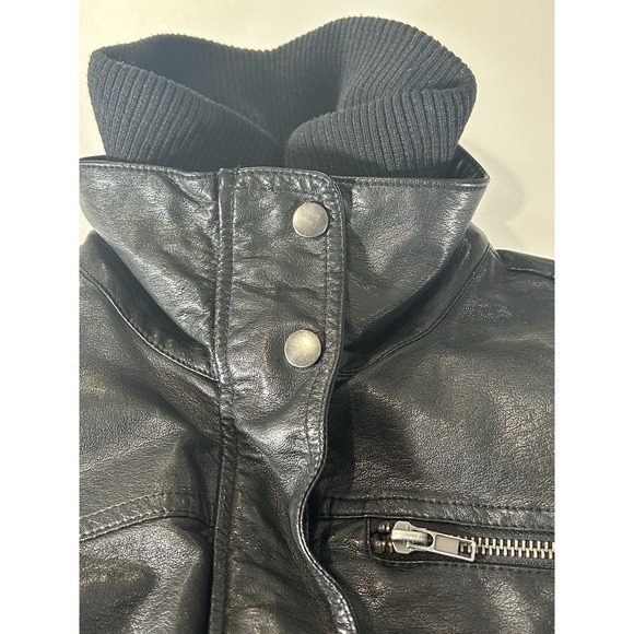 Jacket Women's Y2k Faux Cropped Fitted Size Small - Picture 2 of 9